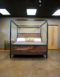 Kraftig Canopy Bed with Walnut